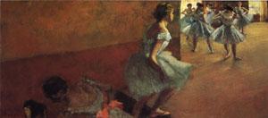 Edgar Degas Dancers Climbing a Stair